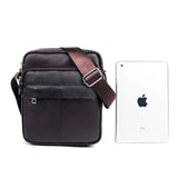Vintage Leather Men Messenger Bags Crossbody Shoulder Bag