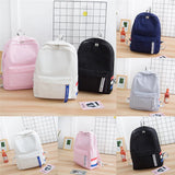 Women Canvas Backpack School Shoulder Bag Rucksack Travel Bags