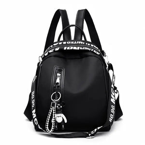Women Nylon School Backpack Travel Satchel Rucksack Shoulder Bag Tote