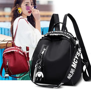 Women Nylon School Backpack Travel Satchel Rucksack Shoulder Bag Tote