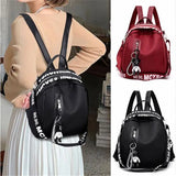 Women Nylon School Backpack Travel Satchel Rucksack Shoulder Bag Tote