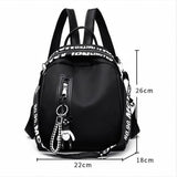 Women Nylon School Backpack Travel Satchel Rucksack Shoulder Bag Tote