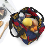 African Tribe Portable Lunch Bag Thermal Insulated Tote Picnic Food Cooler Pouch