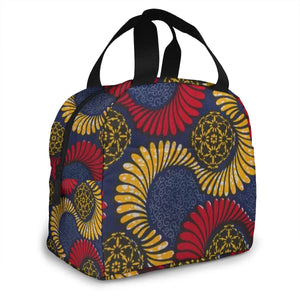 African Tribe Portable Lunch Bag Thermal Insulated Tote Picnic Food Cooler Pouch