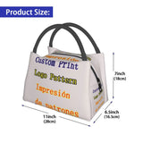 Pattern Print Thermal Lunch Bag Insulated Cooler Bag Picnic Office Reusable