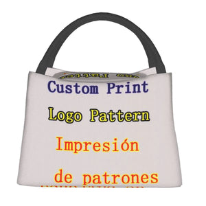 Pattern Print Thermal Lunch Bag Insulated Cooler Bag Picnic Office Reusable