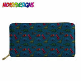 Dinosaurs In Space Wallet for Credit Cards PU Leather Purse Organizer