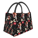 Medical Staff Print Thermal Lunch Bag Insulated Cooler Picnic Office Reusable