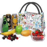 Medical Staff Print Thermal Lunch Bag Insulated Cooler Picnic Office Reusable