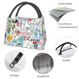 Medical Staff Print Thermal Lunch Bag Insulated Cooler Picnic Office Reusable