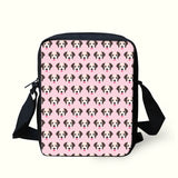 Dog Pattern Messenger Crossbody Bag Girls Handbags Shoulder Bags