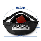 Women Waist Packs Letter Printing Fabric Fanny Pack Zipper Chest Bag