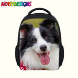 Kids Schoolbags Kindergarten Children Border Collie Printed School Bags