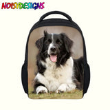 Kids Schoolbags Kindergarten Children Border Collie Printed School Bags