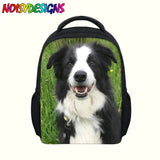 Kids Schoolbags Kindergarten Children Border Collie Printed School Bags