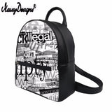 Women's PU Leather Backpack Classic Travel Bag