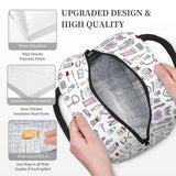 Travel Nurse Bag Insulated Lunch Bags Women Nurse Print Food Case School Cooler