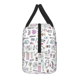 Travel Nurse Bag Insulated Lunch Bags Women Nurse Print Food Case School Cooler