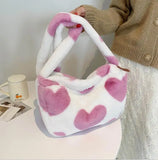 NONSAR Plush Tote Bag Women's Shoulder Messenger Armpit Bag