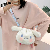NONSAR Bunny Lady Handbag Beam Mouth Female Bag Activity Gift Bag
