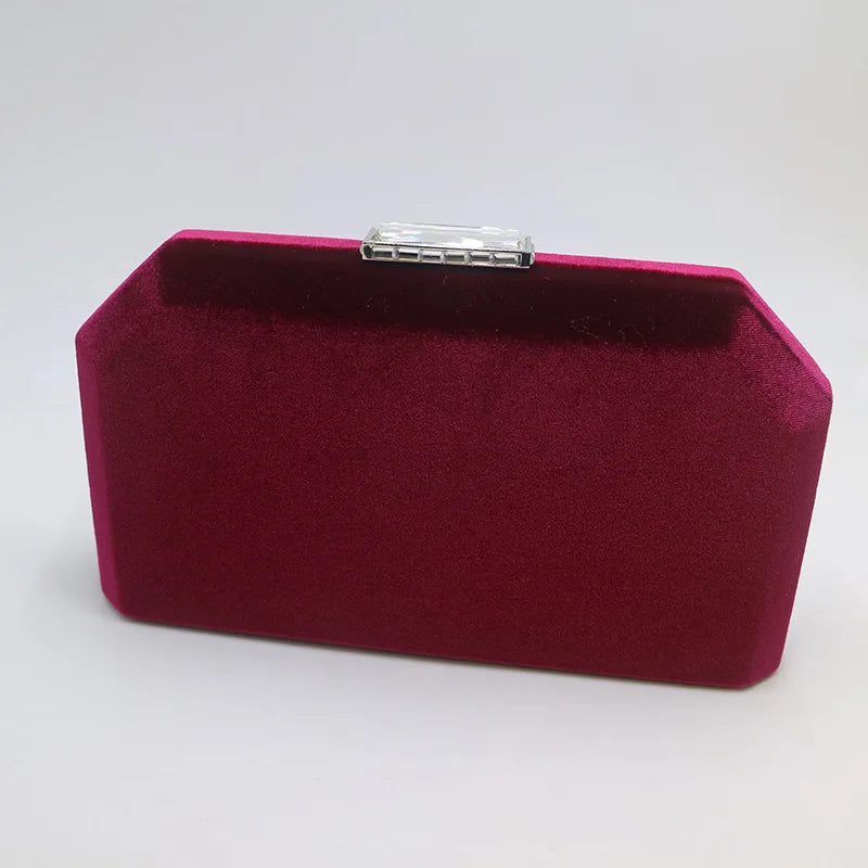 Velvet Evening Bags for Party Prom Green/Purple/Blue/Red