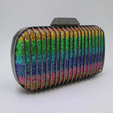 Metal Clutch Evening Bags with Sequin for Party