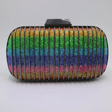 Metal Clutch Evening Bags with Sequin for Party