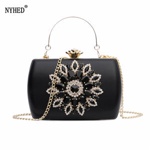Diamond Evening Bag Wedding Clutches Lady Chains Small Pouch