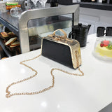 Flower Metallic Shoulder Bag for Women
