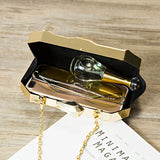 Acrylic Box Clutch Evening Bag Elegant Chain Handbag for Party