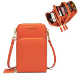 Women's Crossbody Cellphone Purse with 3 Zipper Bags