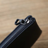 Men's Leather Long Wallet Zipper Ultra-Thin Retro Hand Mobile Phone Bag