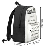 Namaste Anime Backpack for Men Women Children