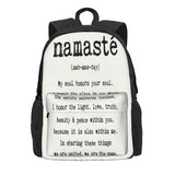 Namaste Anime Backpack for Men Women Children