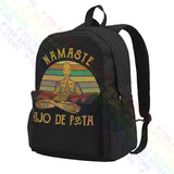 Namaste Yoga Peace Large Capacity Backpack Gymnast Bag