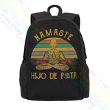 Namaste Yoga Peace Large Capacity Backpack Gymnast Bag