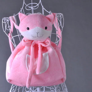 Chiaki Danganronpa Cat Backpack Pink School Girls Bag