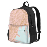Naples Map Backpack Men's Women's Bags Reusable