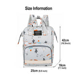 Large Capacity Nappy Backpack Multi-function Waterproof Mom Baby Bag