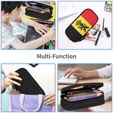 Belgium National Emblem Flag Zipper Pen Bag