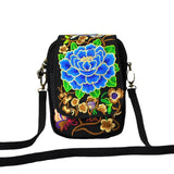 National Embroidery Mobile Bag Girl Autumn Mini Bag One Shoulder Crossbody