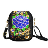 National Embroidery Mobile Bag Girl Autumn Mini Bag One Shoulder Crossbody