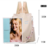 National Style 3D Embroidery Backpack Women's Anti-Splash Oxford Cloth