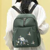 National Style Embroidery Backpack Women Travel Anti-theft Bag