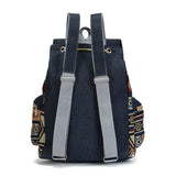 National Style Teenager School Bags Outdoor Travel Men Canvas Backpack