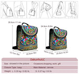 Vintage Embroidery Ethnic Backpack Flower Travel Shoulder Bag