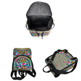 Boho Embroider Canvas Backpack Bag Travel Shoulder Bag