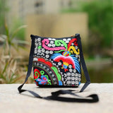 National Women Ethnic Peony Min Shoulder Bag Embroidery Handbag