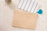 National clutch bag straw bag retro leisure ring beach bag handbag