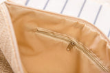 National clutch bag straw bag retro leisure ring beach bag handbag